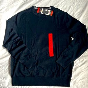 Men Sweater- 100% mineral wool-Black- Banana Republic-Size M-NWT